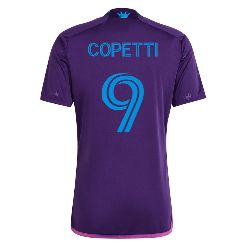 Hombre Fútbol Camiseta Enzo Copetti #9 Violeta 2ª Equipación 2023/24 México