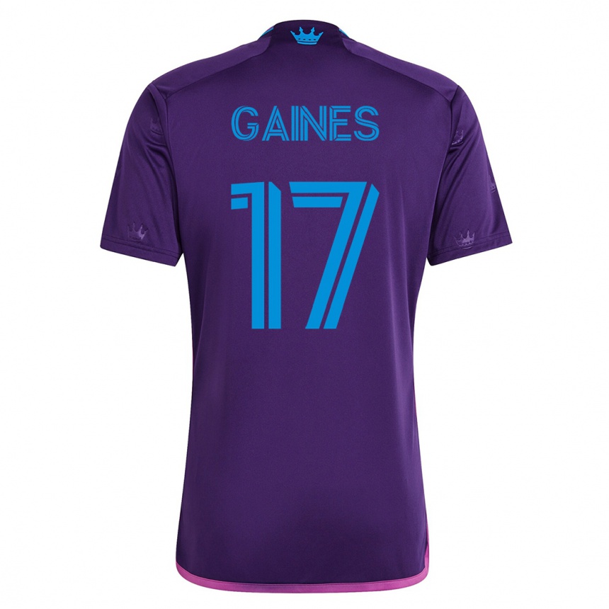 Hombre Fútbol Camiseta Mckinze Gaines #17 Violeta 2ª Equipación 2023/24 México