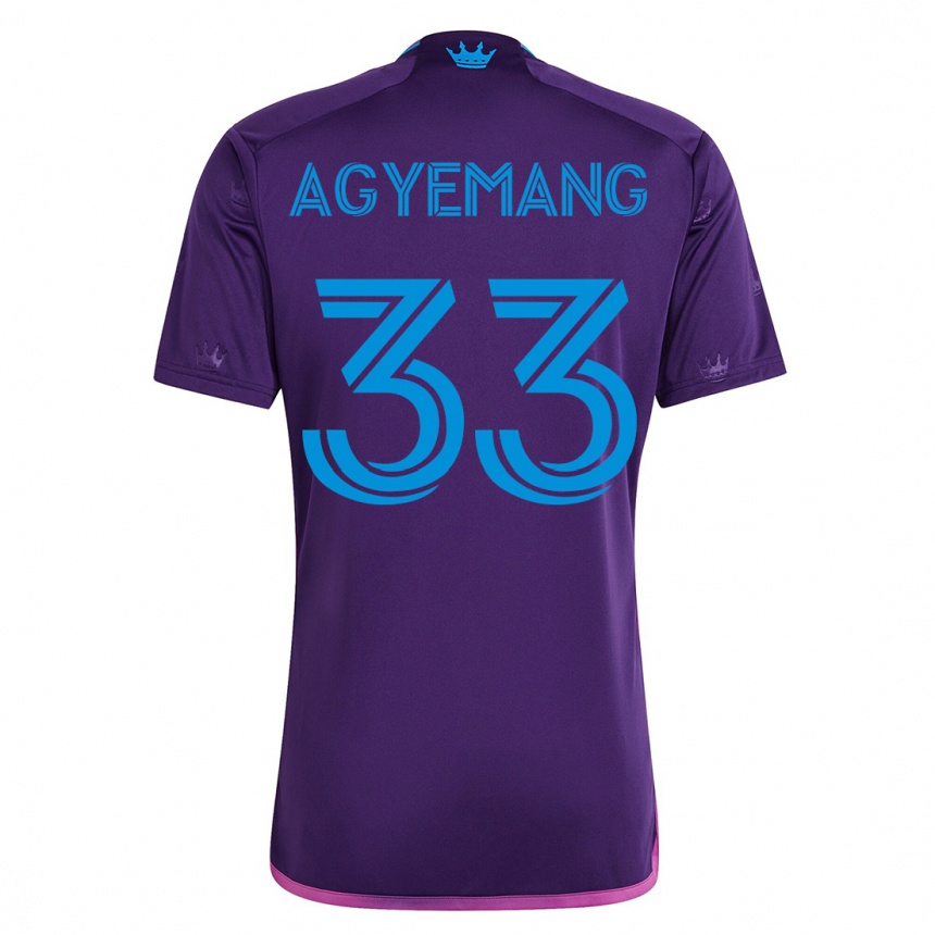Hombre Fútbol Camiseta Patrick Agyemang #33 Violeta 2ª Equipación 2023/24 México