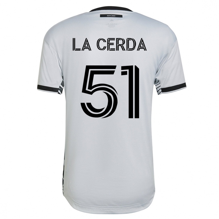Hombre Fútbol Camiseta Eric De La Cerda #51 Blanco 2ª Equipación 2023/24 México