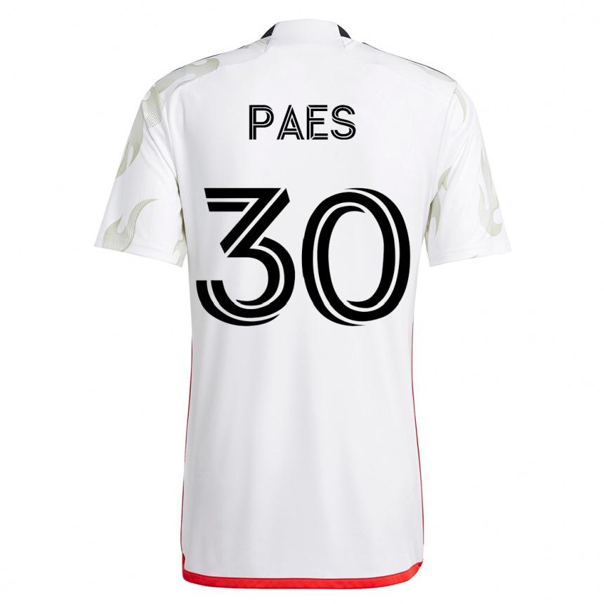 Hombre Fútbol Camiseta Maarten Paes #30 Blanco 2ª Equipación 2023/24 México
