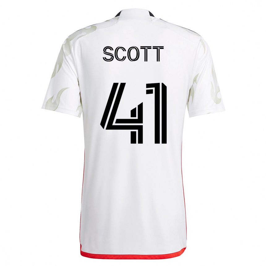 Hombre Fútbol Camiseta Tarik Scott #41 Blanco 2ª Equipación 2023/24 México