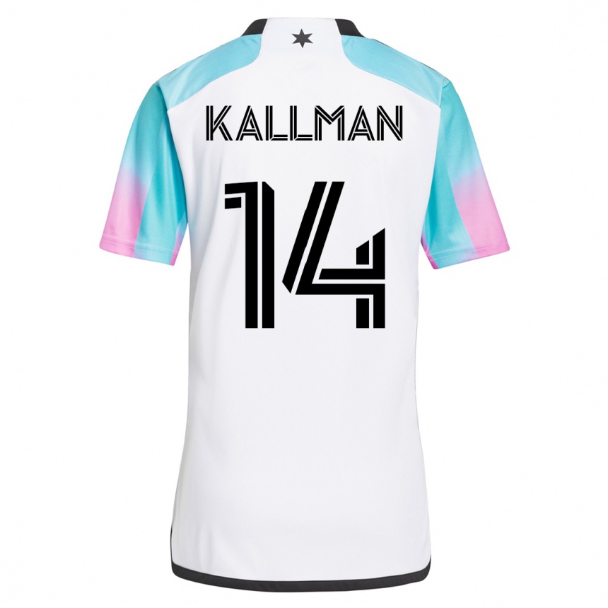 Hombre Fútbol Camiseta Brent Kallman #14 Blanco 2ª Equipación 2023/24 México