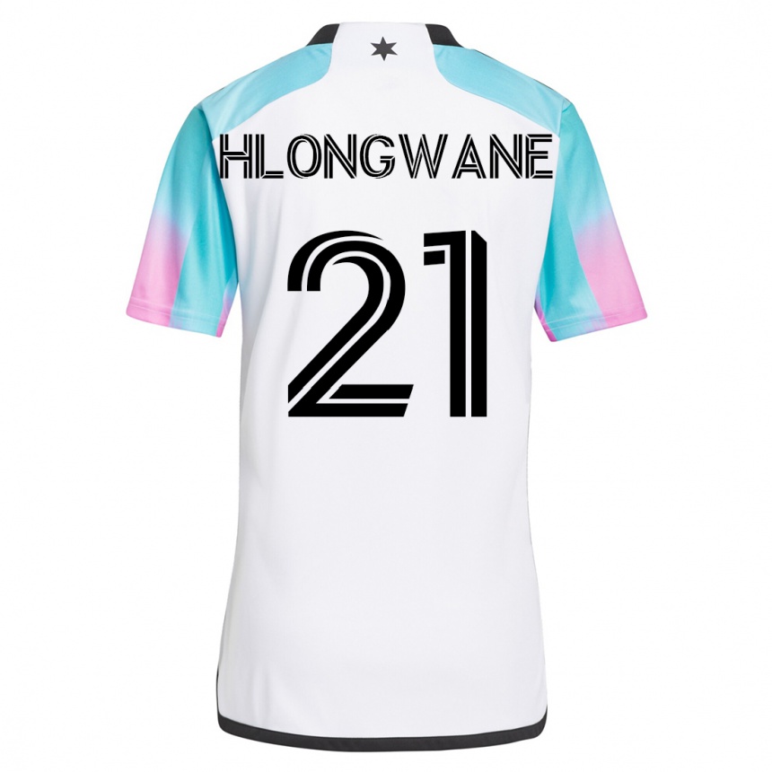 Hombre Fútbol Camiseta Bongokuhle Hlongwane #21 Blanco 2ª Equipación 2023/24 México