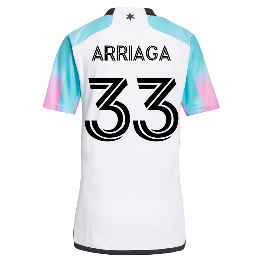 Hombre Fútbol Camiseta Kervin Arriaga #33 Blanco 2ª Equipación 2023/24 México