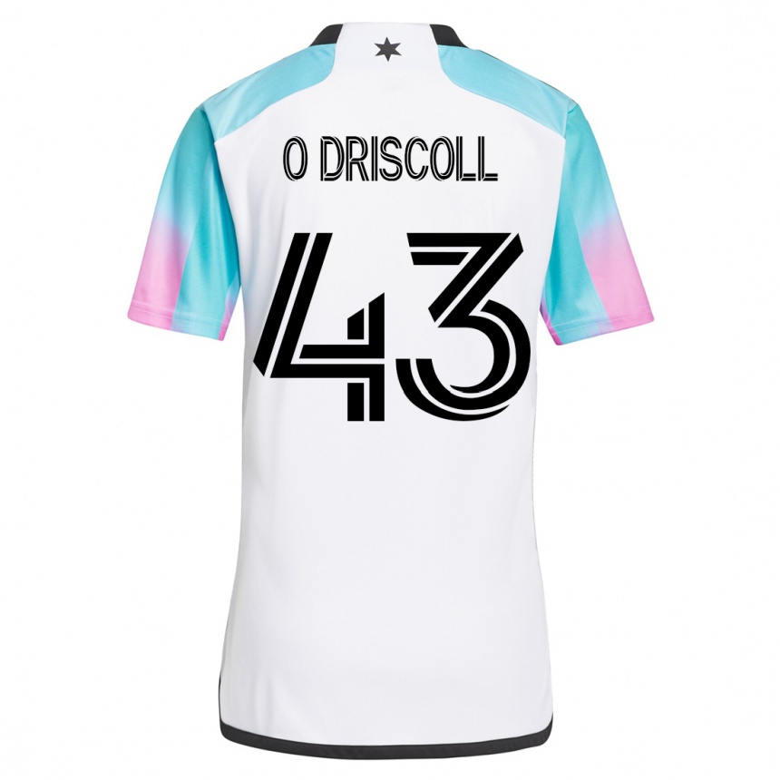 Hombre Fútbol Camiseta Rory O'driscoll #43 Blanco 2ª Equipación 2023/24 México