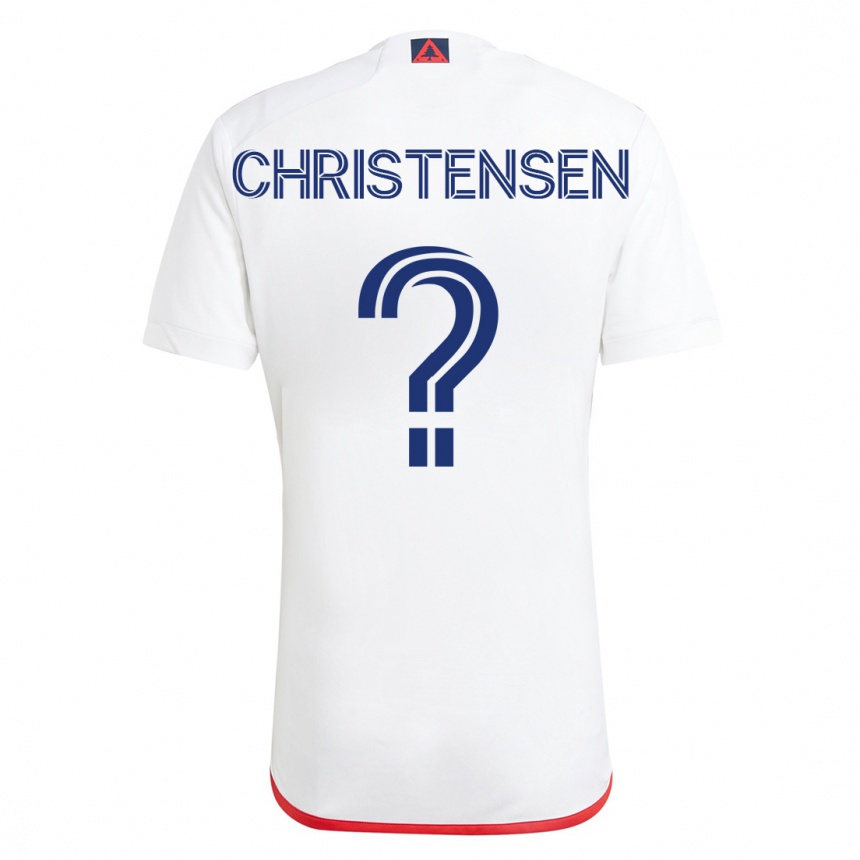 Hombre Fútbol Camiseta Kevin Christensen #0 Blanco Rojo 2ª Equipación 2023/24 México