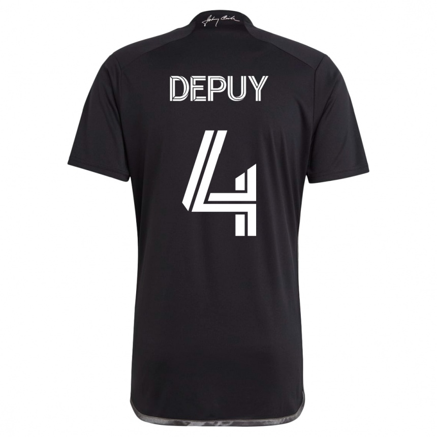 Hombre Fútbol Camiseta Nick Depuy #4 Negro 2ª Equipación 2023/24 México
