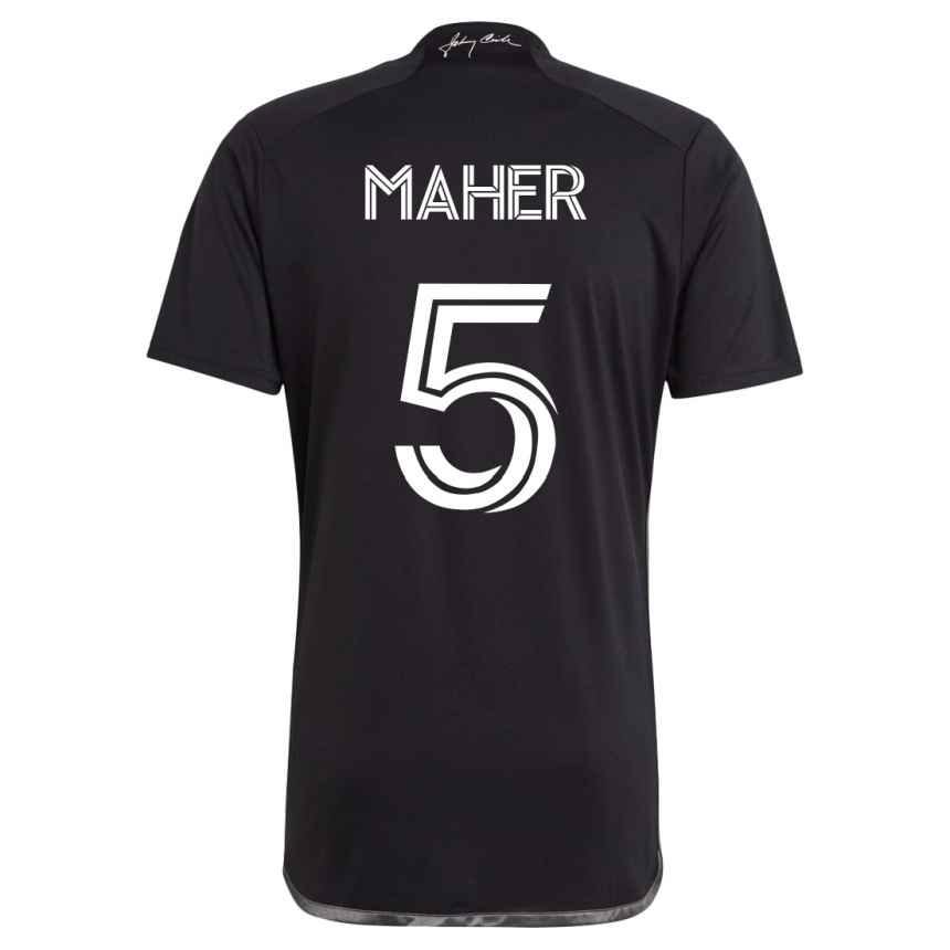 Hombre Fútbol Camiseta Jack Maher #5 Negro 2ª Equipación 2023/24 México