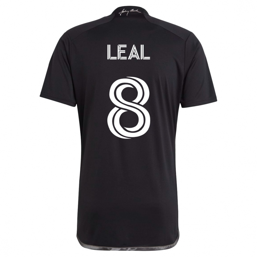 Hombre Fútbol Camiseta Randall Leal #8 Negro 2ª Equipación 2023/24 México