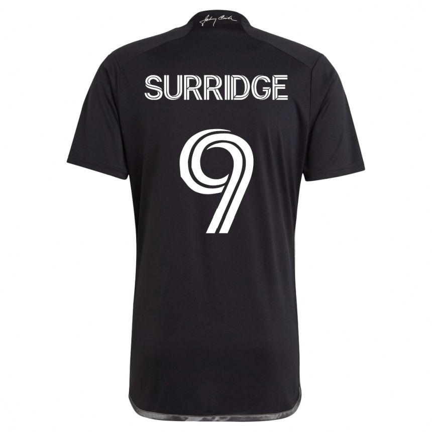 Hombre Fútbol Camiseta Sam Surridge #9 Negro 2ª Equipación 2023/24 México