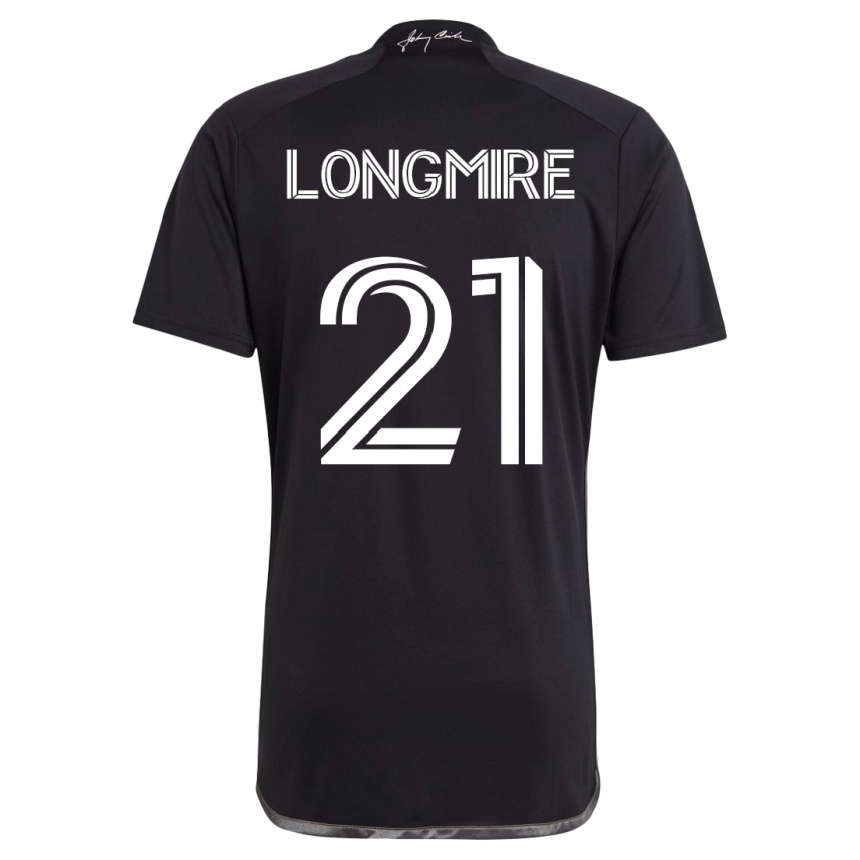 Hombre Fútbol Camiseta Ahmed Longmire #21 Negro 2ª Equipación 2023/24 México