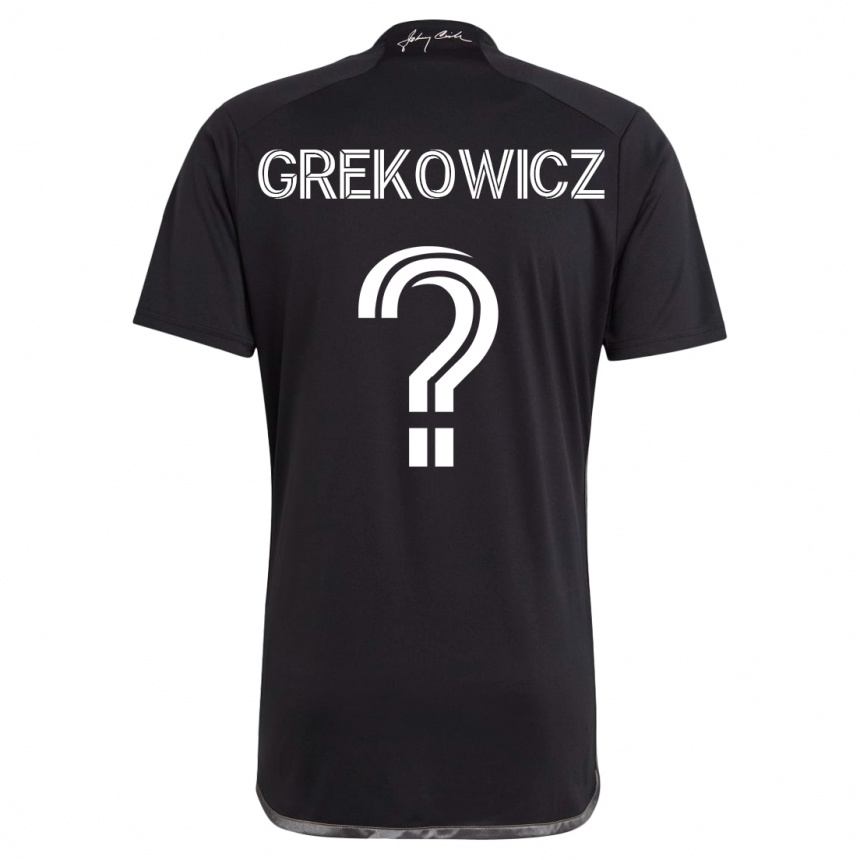 Hombre Fútbol Camiseta Jacob Grekowicz #0 Negro 2ª Equipación 2023/24 México