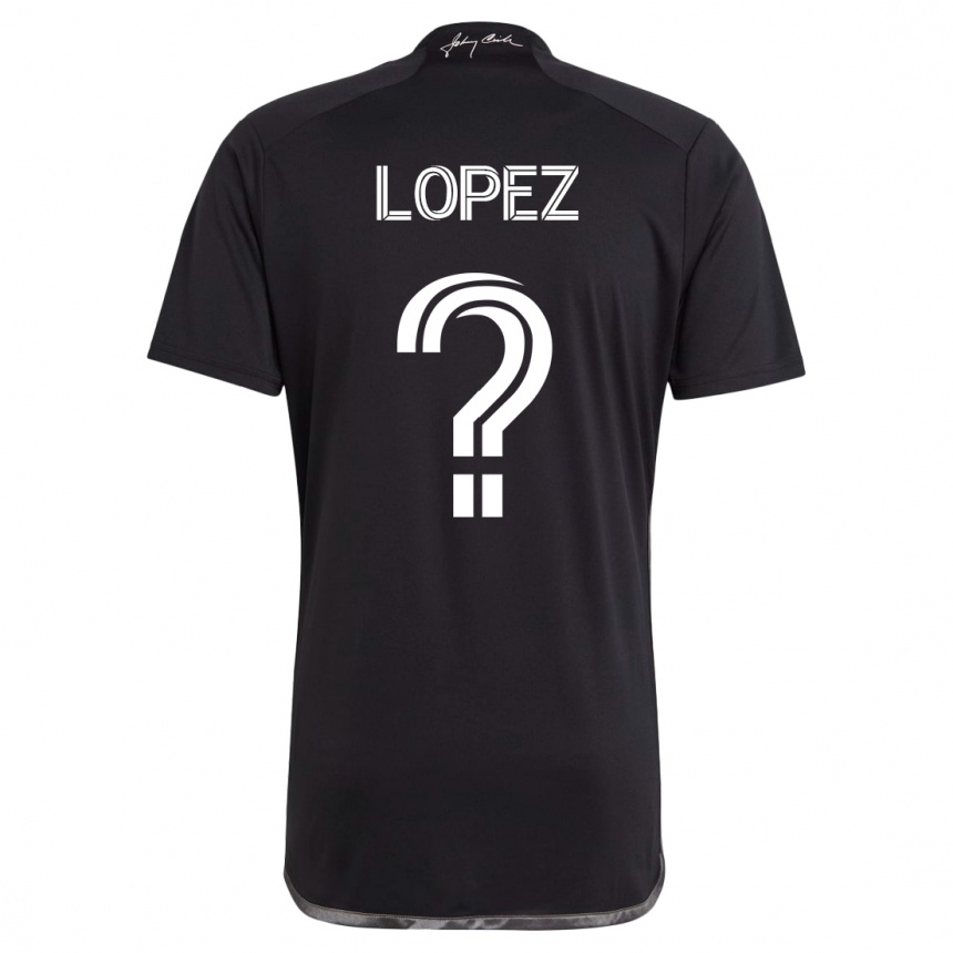 Hombre Fútbol Camiseta Alejandro Velazquez-Lopez #0 Negro 2ª Equipación 2023/24 México
