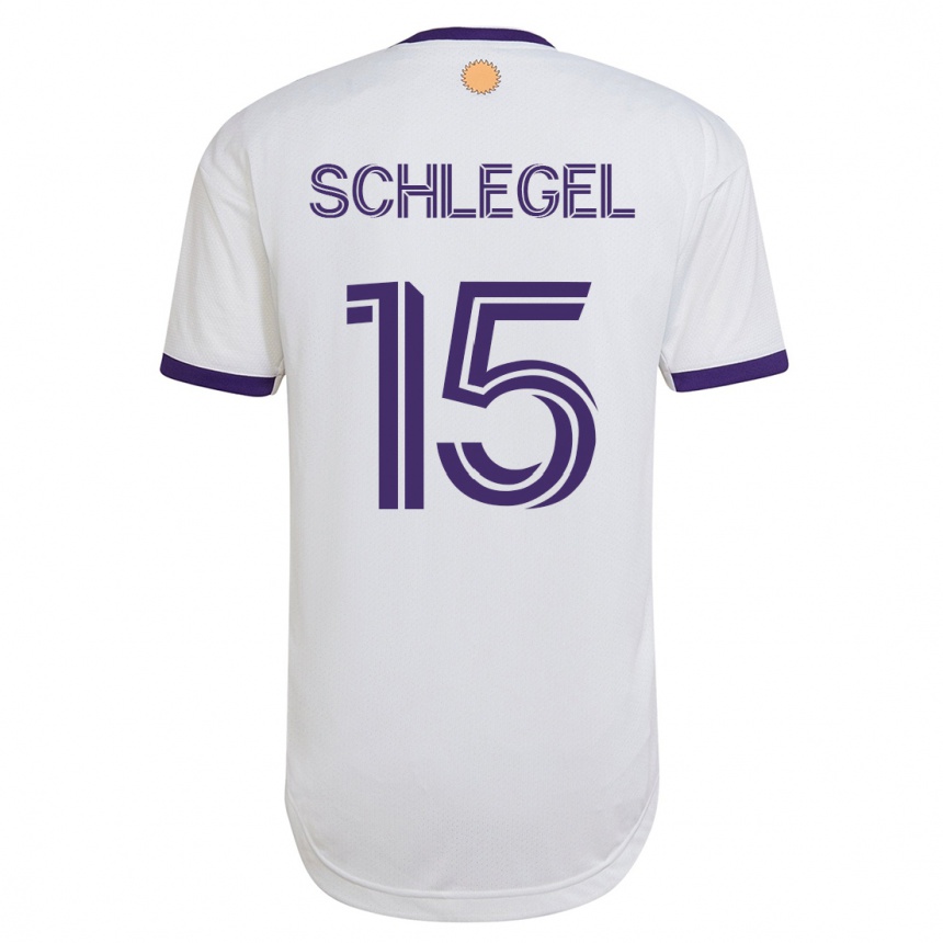 Hombre Fútbol Camiseta Rodrigo Schlegel #15 Blanco 2ª Equipación 2023/24 México
