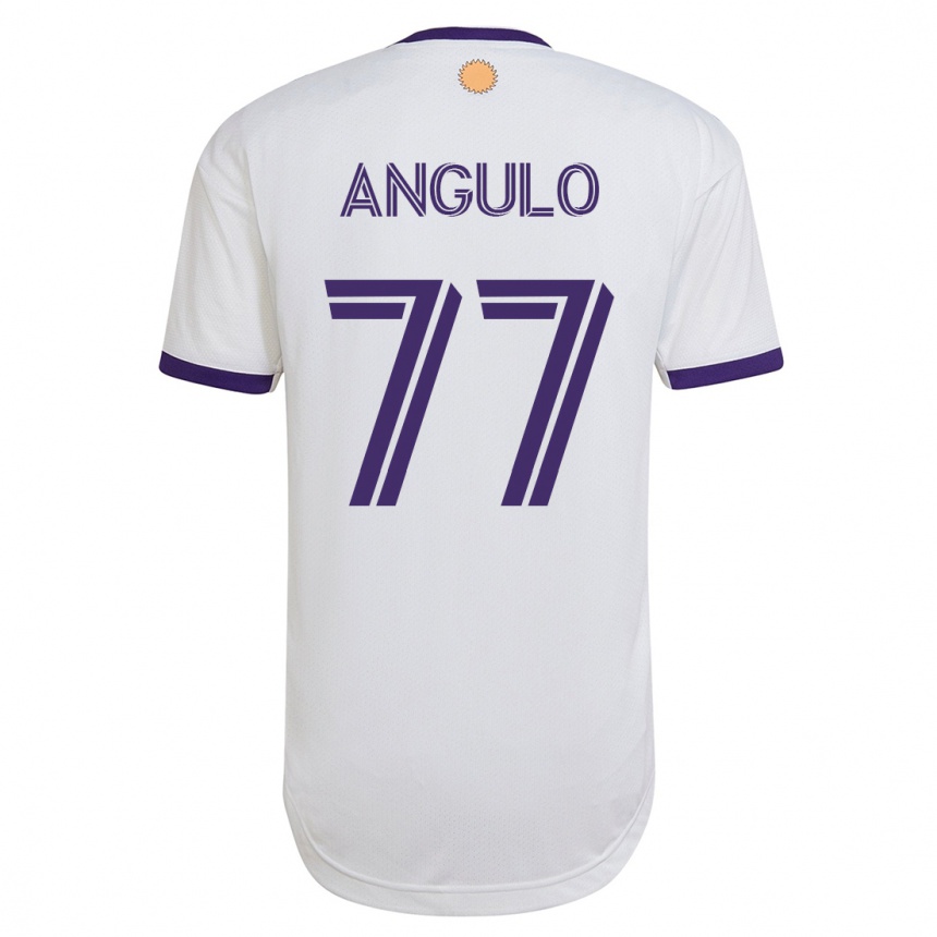 Hombre Fútbol Camiseta Iván Angulo #77 Blanco 2ª Equipación 2023/24 México