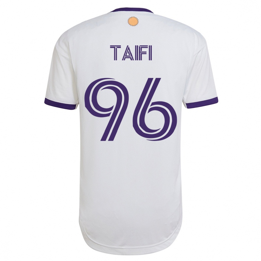 Hombre Fútbol Camiseta Zakaria Taifi #96 Blanco 2ª Equipación 2023/24 México