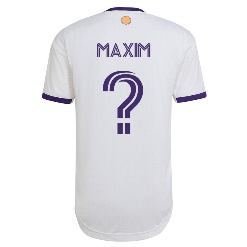 Hombre Fútbol Camiseta Luca Maxim #0 Blanco 2ª Equipación 2023/24 México