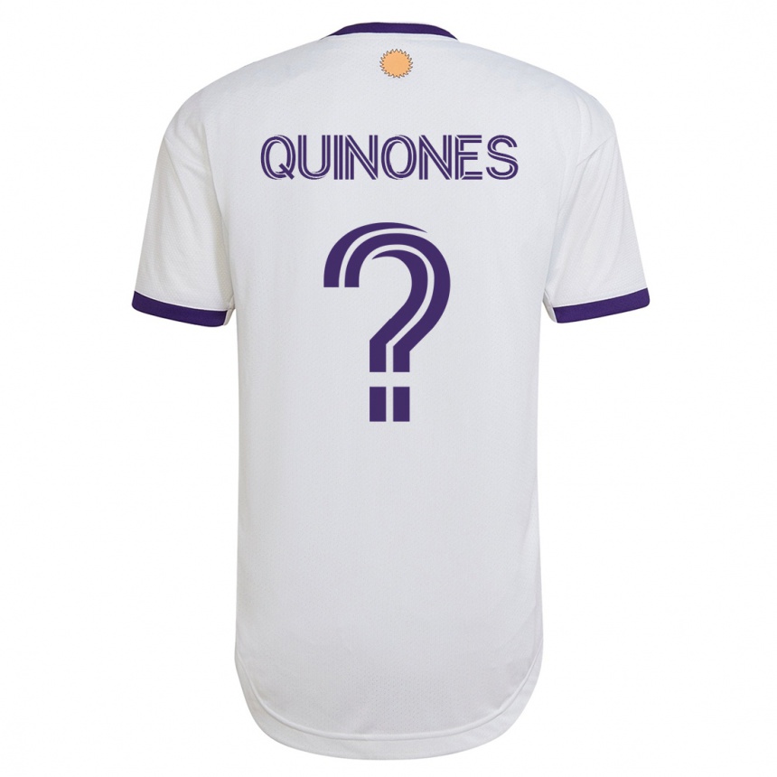 Hombre Fútbol Camiseta Lucas Quiñones #0 Blanco 2ª Equipación 2023/24 México
