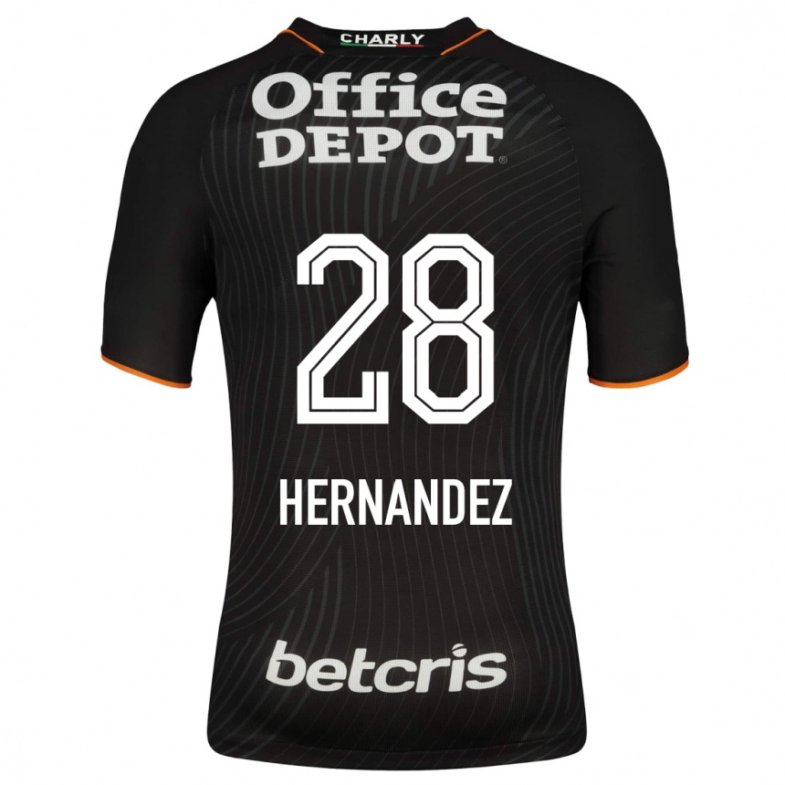 Hombre Fútbol Camiseta Daniel Hernández #28 Negro 2ª Equipación 2023/24 México