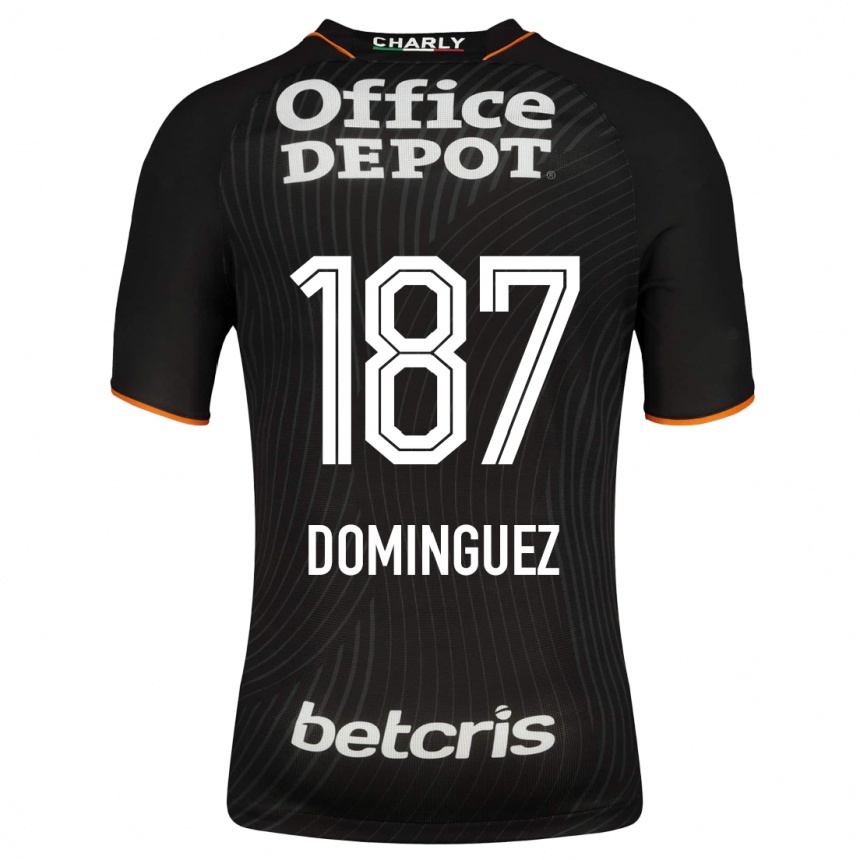 Hombre Fútbol Camiseta Alexéi Domínguez #187 Negro 2ª Equipación 2023/24 México