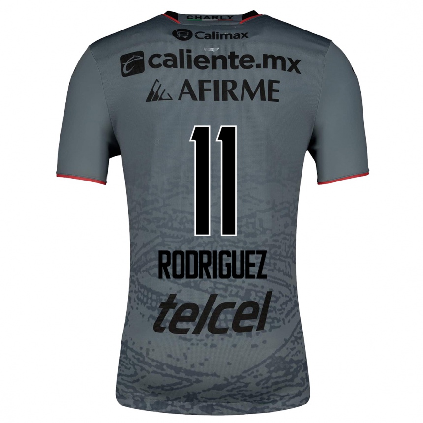 Hombre Fútbol Camiseta Lucas Rodríguez #11 Gris 2ª Equipación 2023/24 México