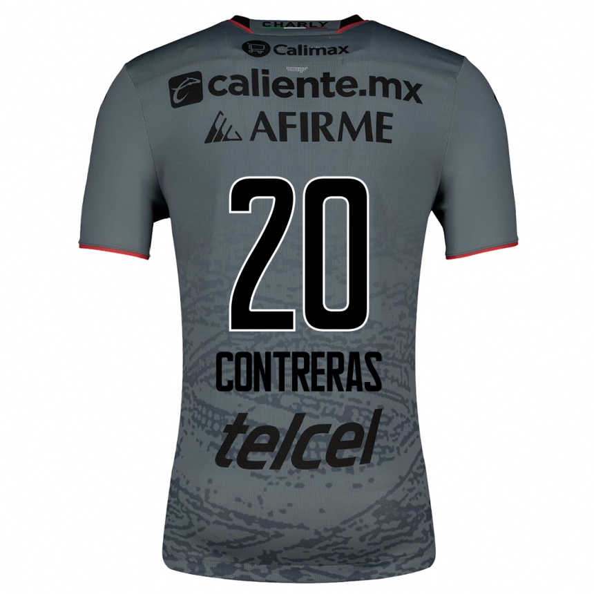 Hombre Fútbol Camiseta Francisco Contreras #20 Gris 2ª Equipación 2023/24 México