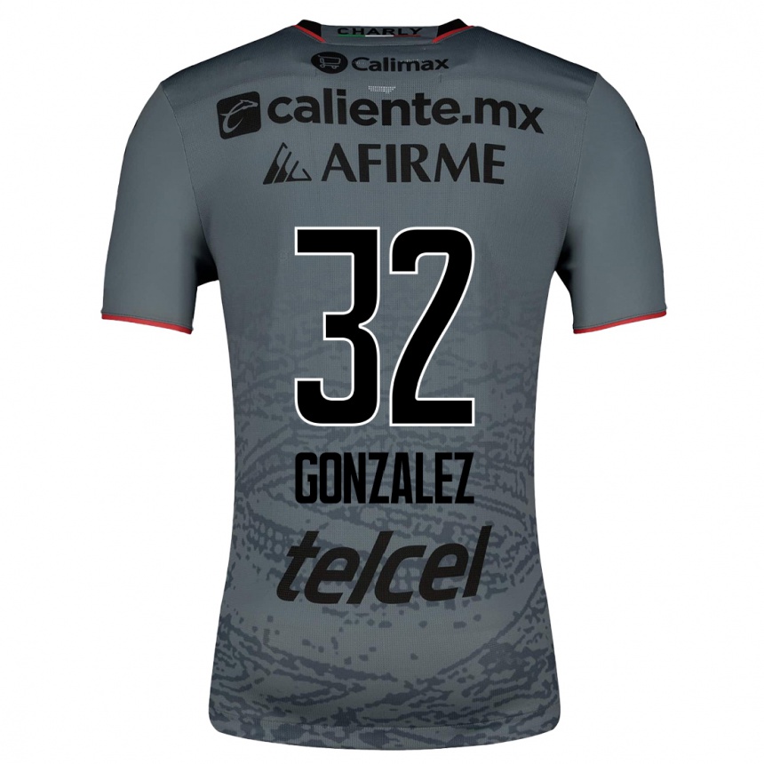 Hombre Fútbol Camiseta Carlos González #32 Gris 2ª Equipación 2023/24 México