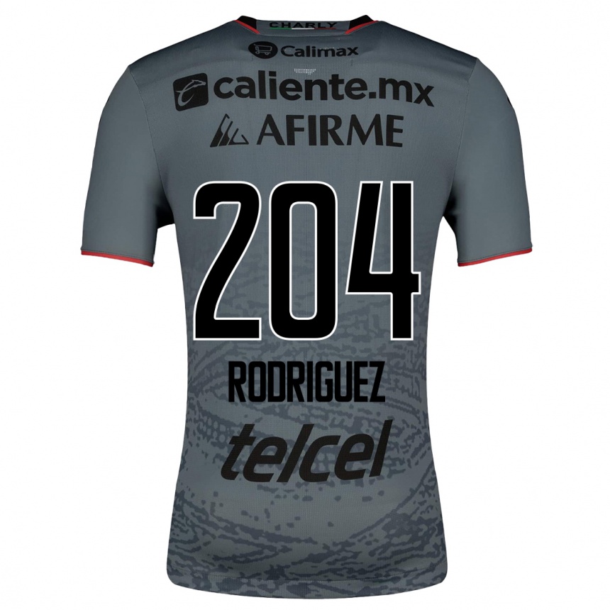 Hombre Fútbol Camiseta Jesús Rodríguez #204 Gris 2ª Equipación 2023/24 México