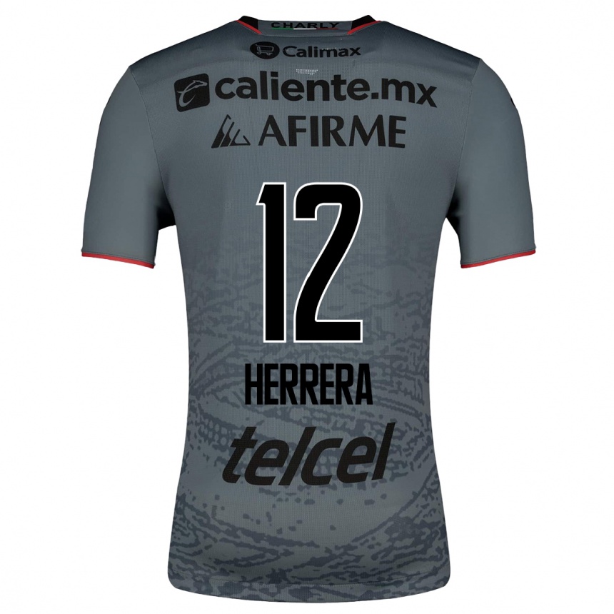 Hombre Fútbol Camiseta Melissa Herrera #12 Gris 2ª Equipación 2023/24 México