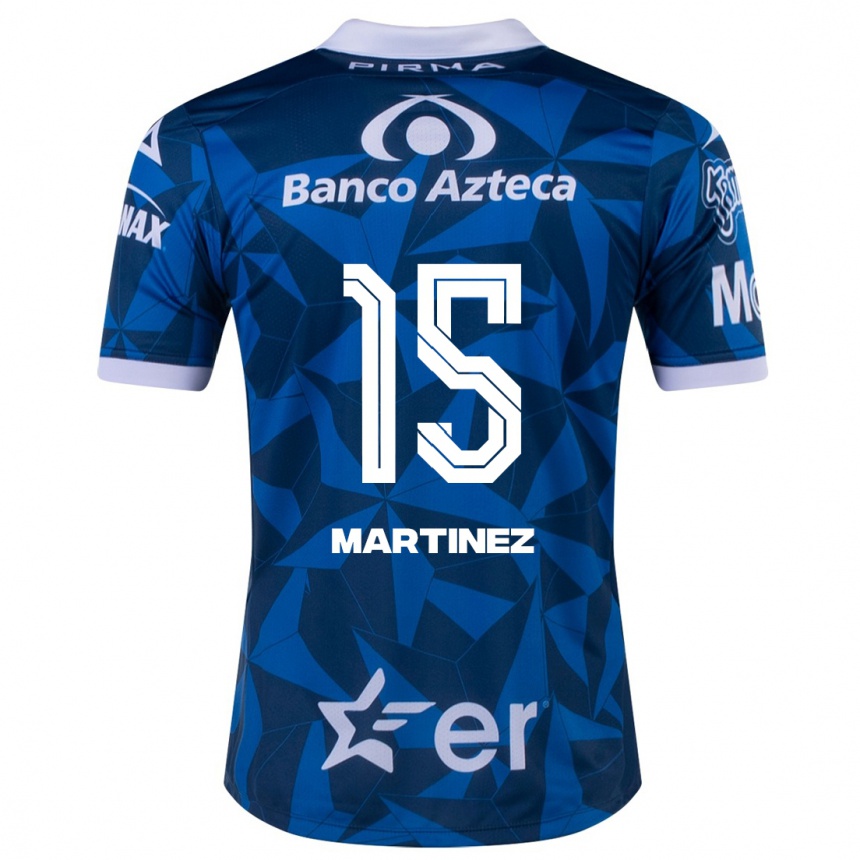Hombre Fútbol Camiseta Guillermo Martínez #15 Azul 2ª Equipación 2023/24 México