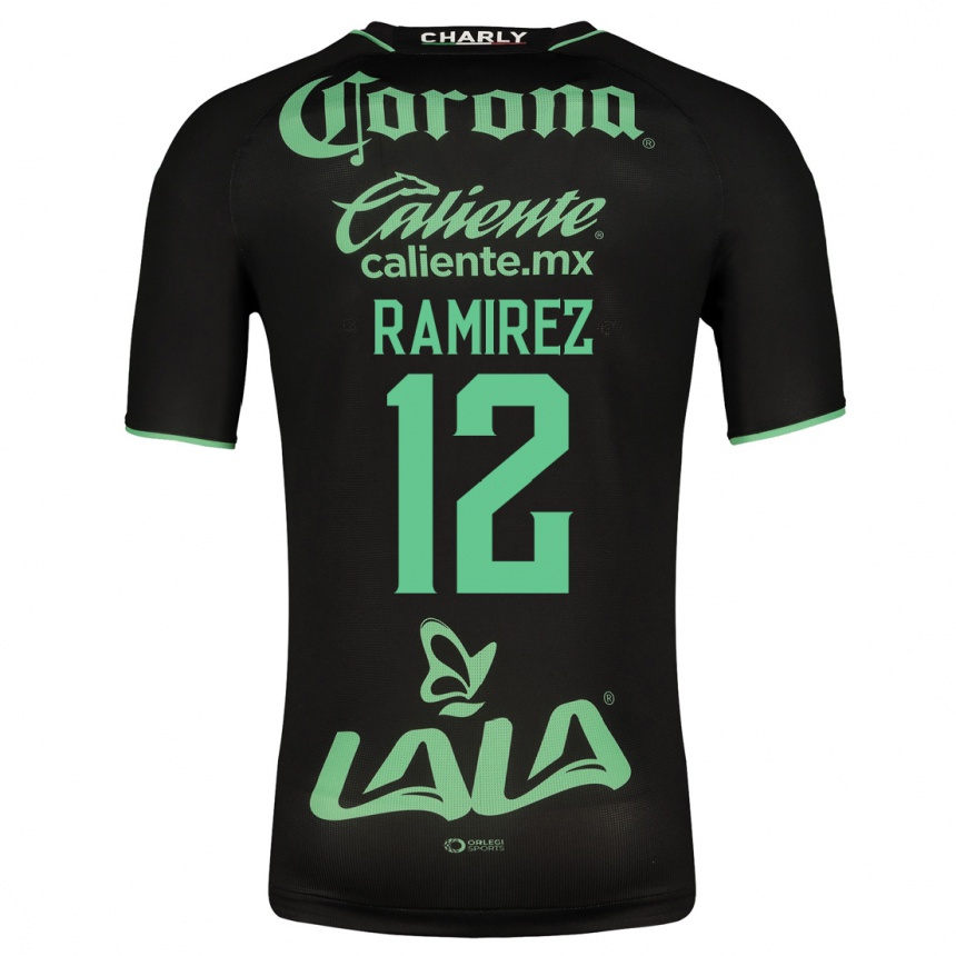 Hombre Fútbol Camiseta Santiago Ramírez #12 Negro 2ª Equipación 2023/24 México