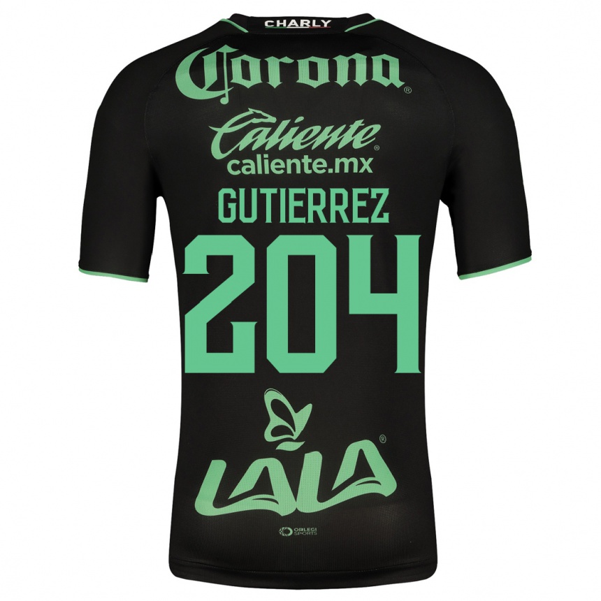 Hombre Fútbol Camiseta Gabriel Gutiérrez #204 Negro 2ª Equipación 2023/24 México