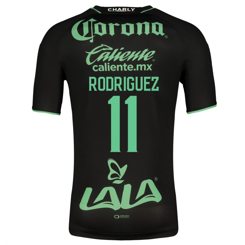 Hombre Fútbol Camiseta Cynthia Rodríguez #11 Negro 2ª Equipación 2023/24 México