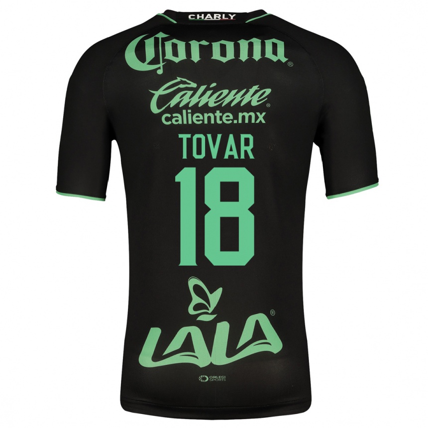 Hombre Fútbol Camiseta Arlett Tovar #18 Negro 2ª Equipación 2023/24 México