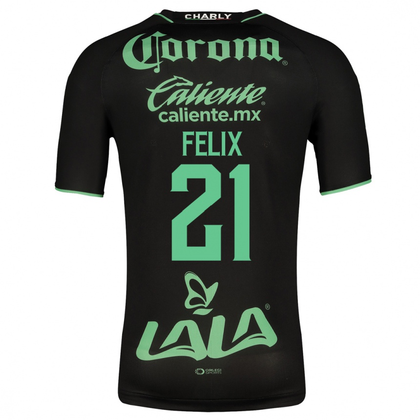 Hombre Fútbol Camiseta Judith Félix #21 Negro 2ª Equipación 2023/24 México