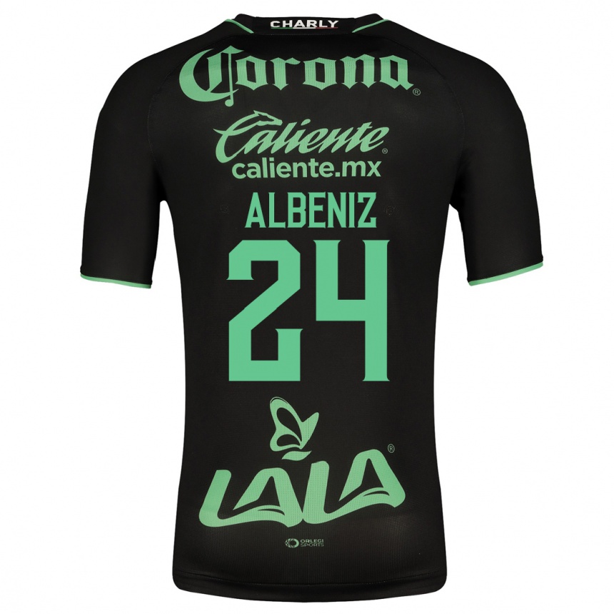 Hombre Fútbol Camiseta Maika Albéniz #24 Negro 2ª Equipación 2023/24 México