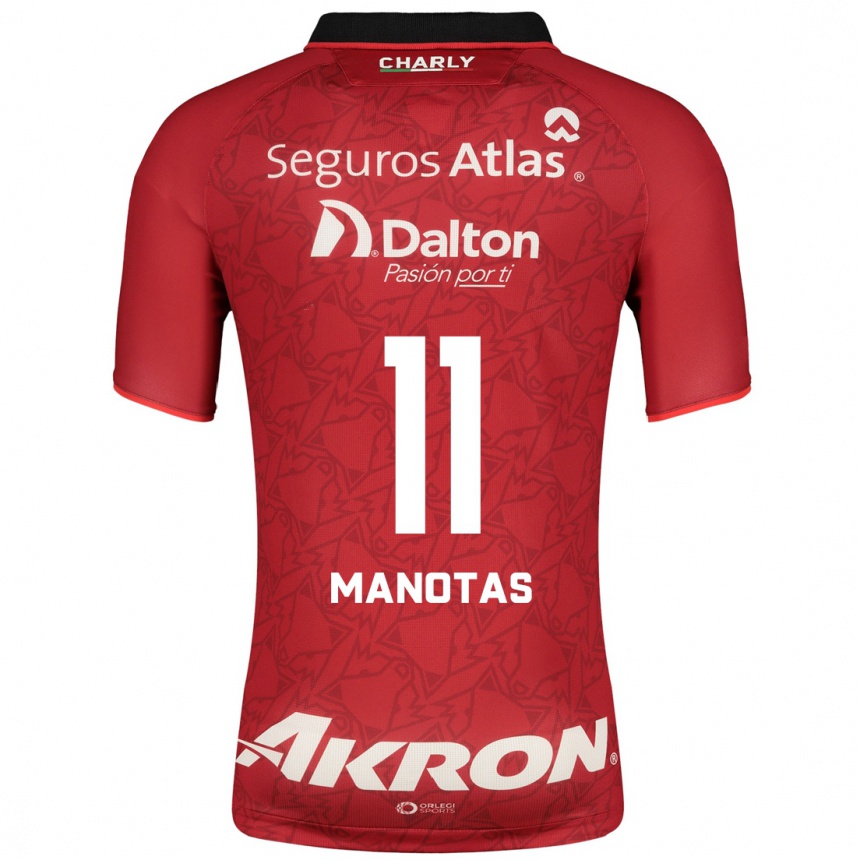 Hombre Fútbol Camiseta Mauro Manotas #11 Rojo 2ª Equipación 2023/24 México
