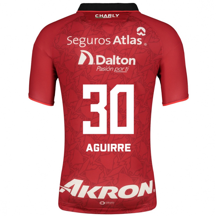 Hombre Fútbol Camiseta Eduardo Aguirre #30 Rojo 2ª Equipación 2023/24 México