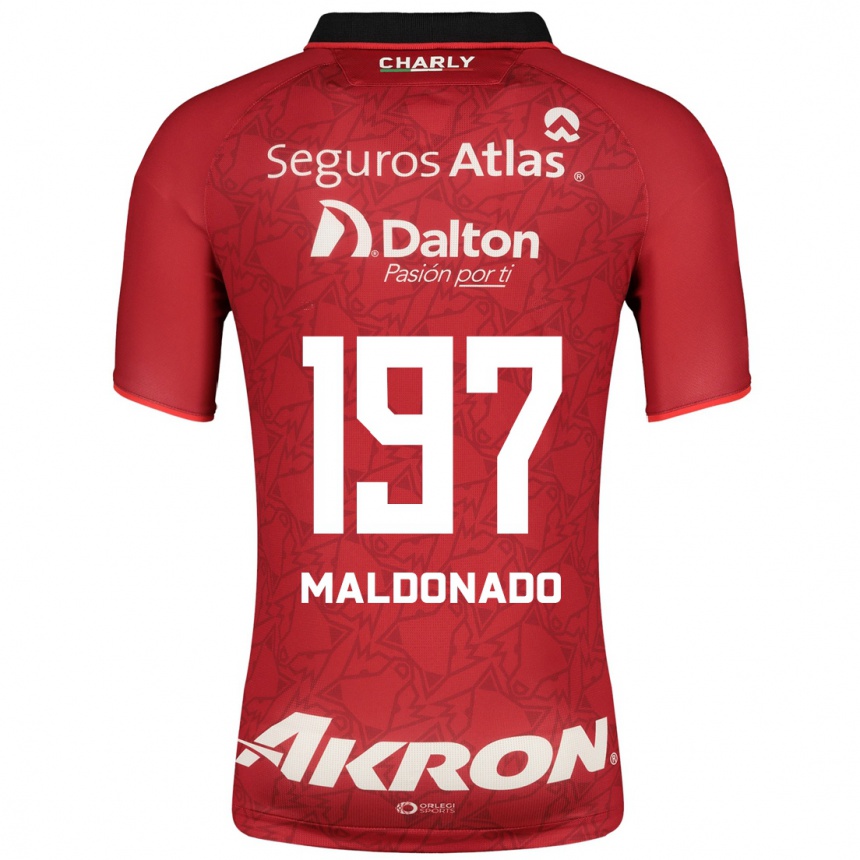 Hombre Fútbol Camiseta Leonardo Pérez Maldonado #197 Rojo 2ª Equipación 2023/24 México