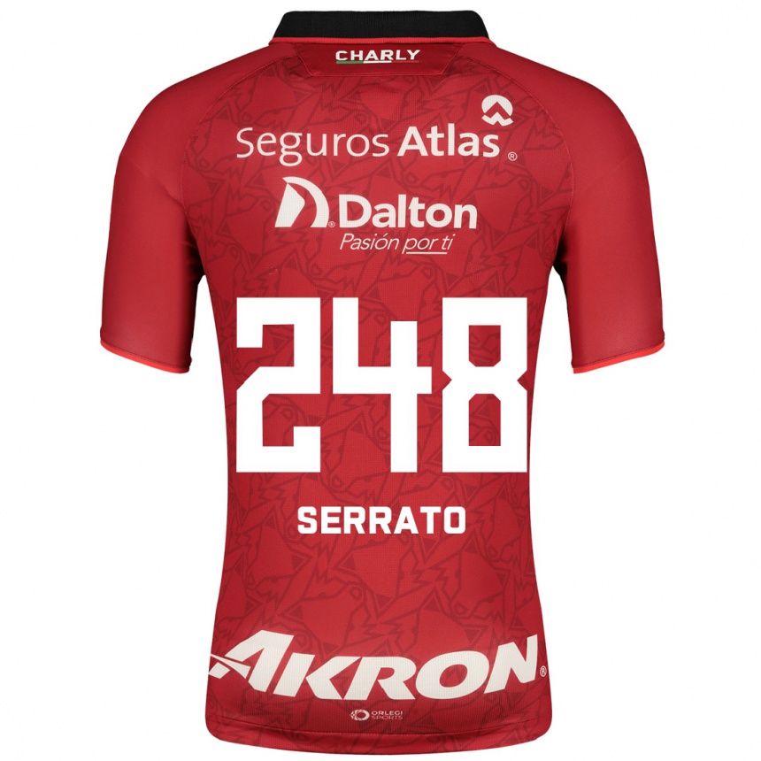 Hombre Fútbol Camiseta Jesús Serrato #248 Rojo 2ª Equipación 2023/24 México