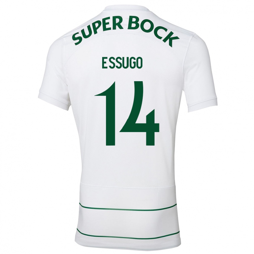 Hombre Fútbol Camiseta Dário Essugo #14 Blanco 2ª Equipación 2023/24 México