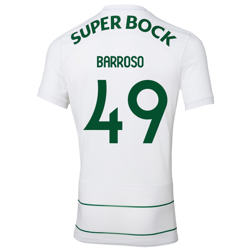 Hombre Fútbol Camiseta Leonardo Barroso #49 Blanco 2ª Equipación 2023/24 México