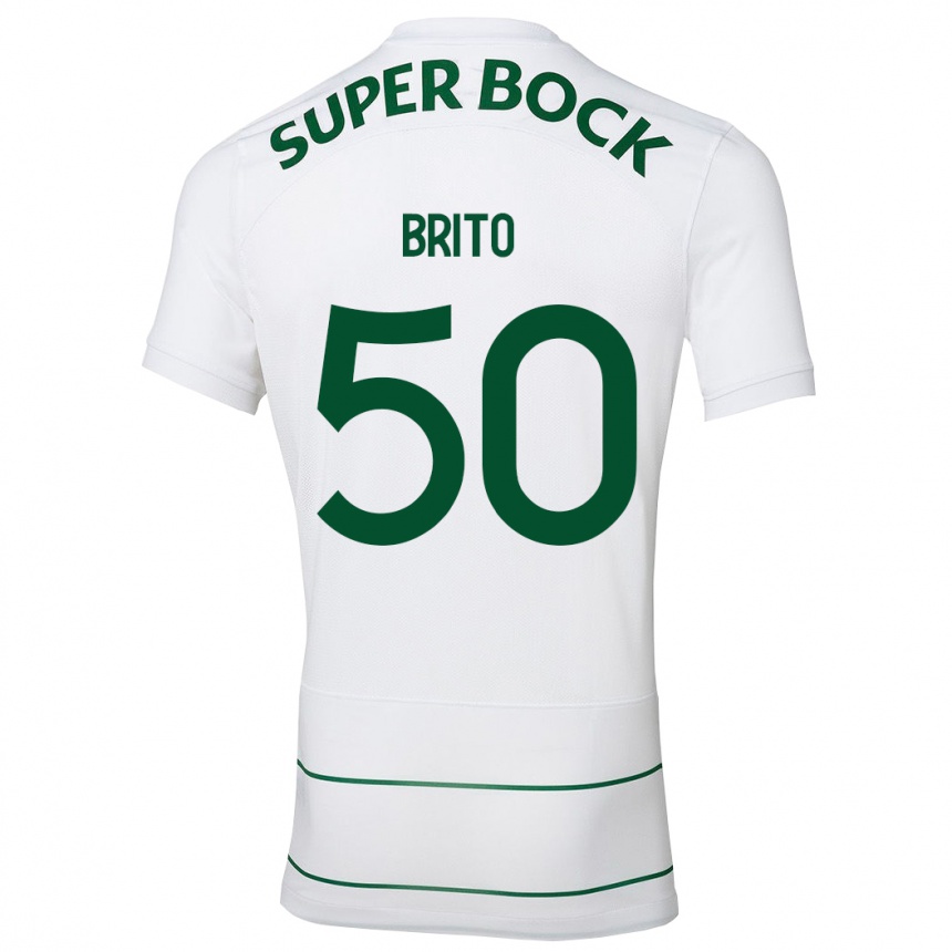 Hombre Fútbol Camiseta Alexandre Brito #50 Blanco 2ª Equipación 2023/24 México