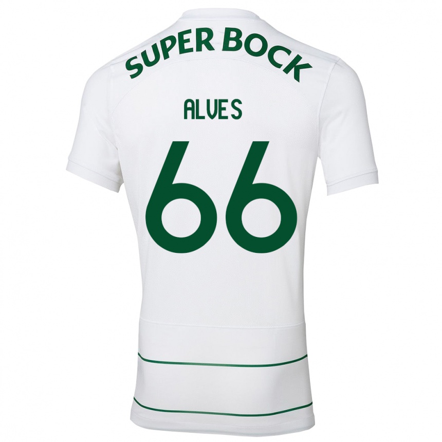 Hombre Fútbol Camiseta Miguel Alves #66 Blanco 2ª Equipación 2023/24 México