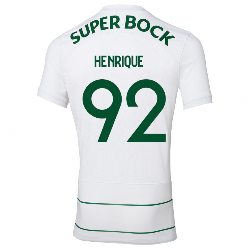 Hombre Fútbol Camiseta Eduardo Henrique #92 Blanco 2ª Equipación 2023/24 México