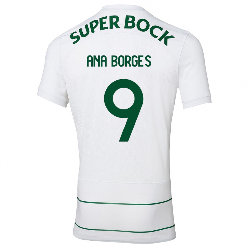 Hombre Fútbol Camiseta Ana Catarina Marques Borges #9 Blanco 2ª Equipación 2023/24 México