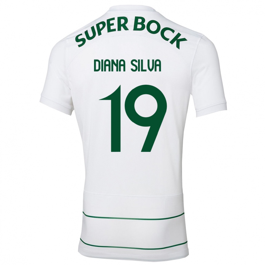 Hombre Fútbol Camiseta Diana Micaela Abreu De Sousa E Silva #19 Blanco 2ª Equipación 2023/24 México