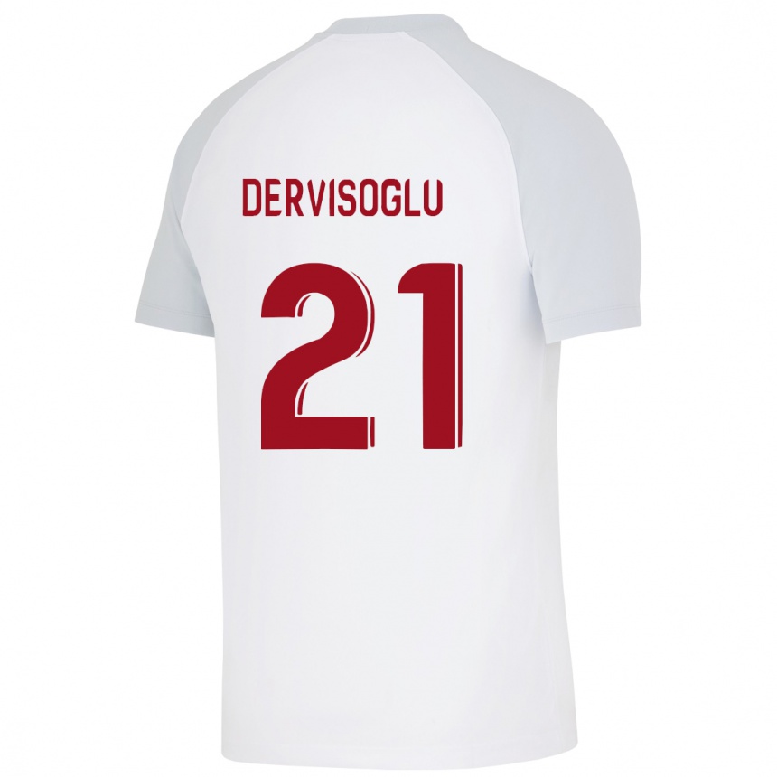 Hombre Fútbol Camiseta Halil Dervişoğlu #21 Blanco 2ª Equipación 2023/24 México