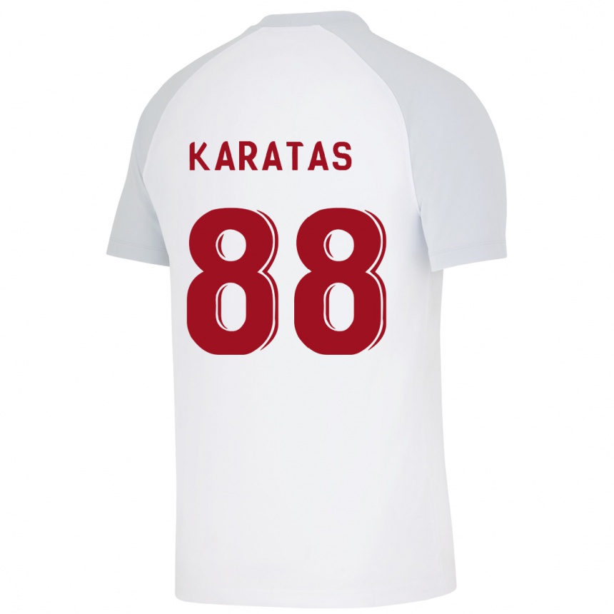 Hombre Fútbol Camiseta Kazımcan Karataş #88 Blanco 2ª Equipación 2023/24 México